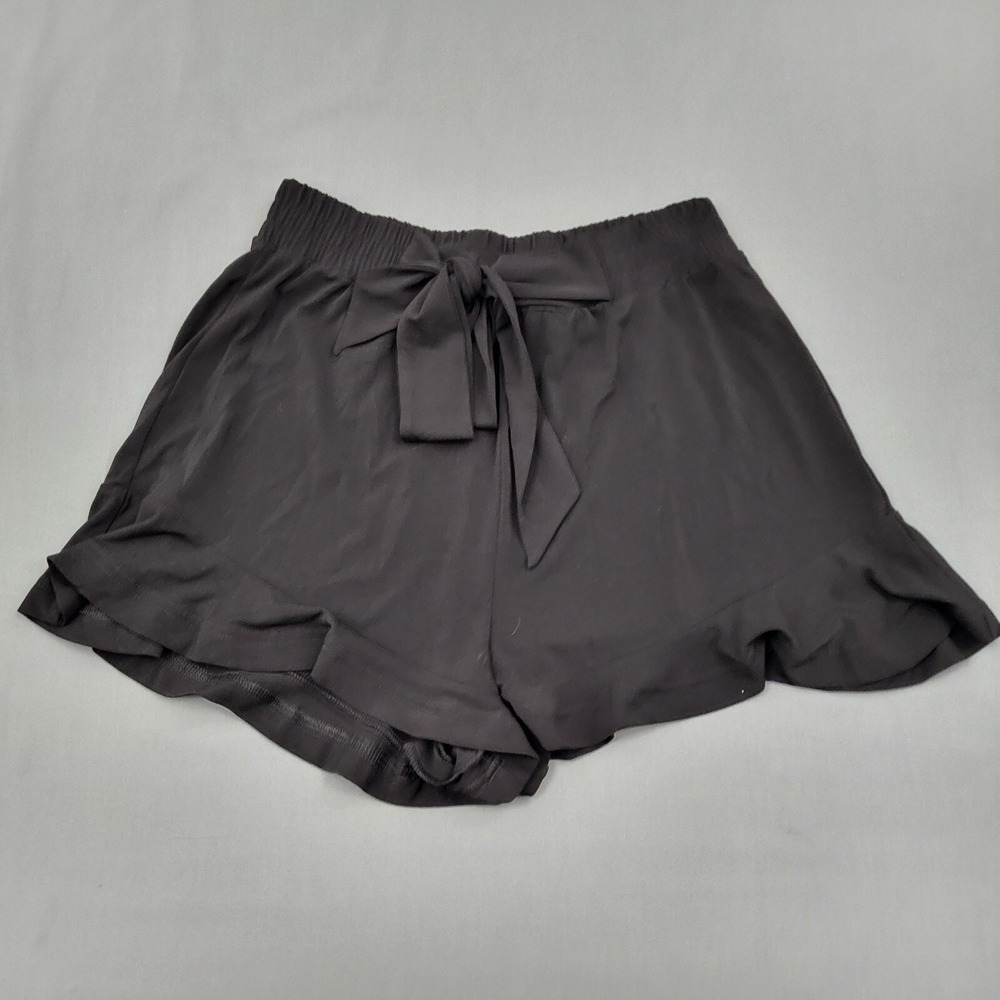Express Black High-Waist Tie-Front Women's Shorts